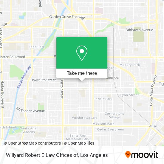 Willyard Robert E Law Offices of map