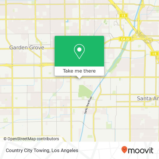 Country City Towing map