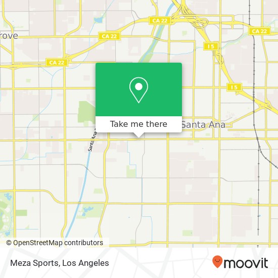 Meza Sports map