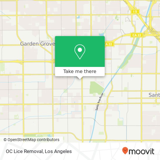 OC Lice Removal map