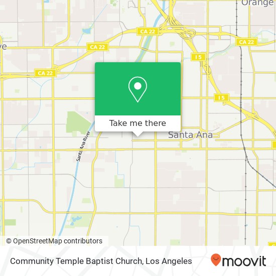 Mapa de Community Temple Baptist Church