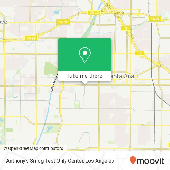 Anthony's Smog Test Only Center map