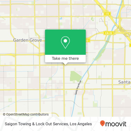 Mapa de Saigon Towing & Lock Out Services