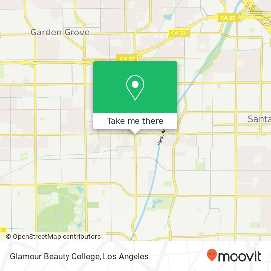 Glamour Beauty College map