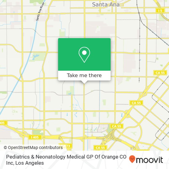 Mapa de Pediatrics & Neonatology Medical GP Of Orange CO Inc