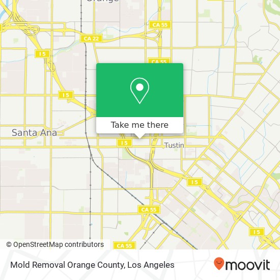 Mold Removal Orange County map