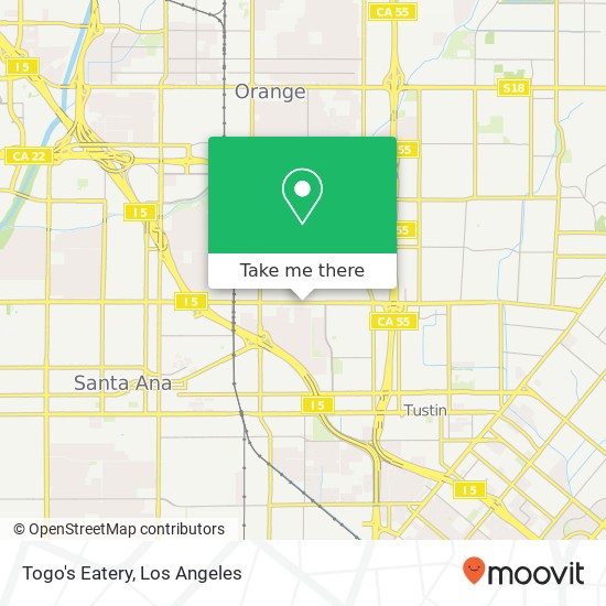 Mapa de Togo's Eatery