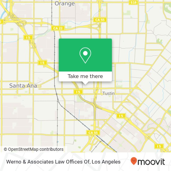 Mapa de Werno & Associates Law Offices Of