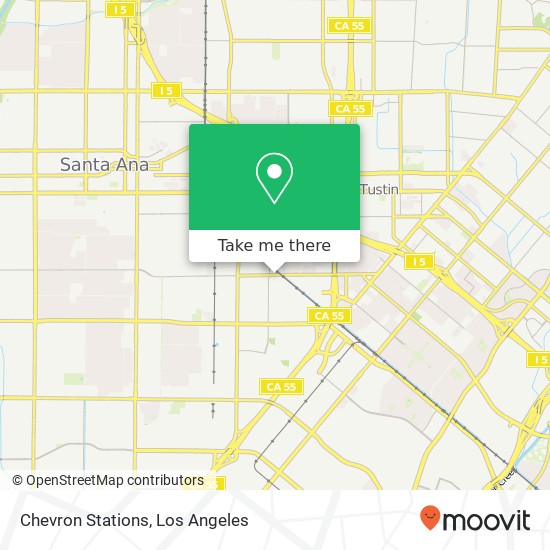 Mapa de Chevron Stations