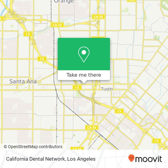 Mapa de California Dental Network