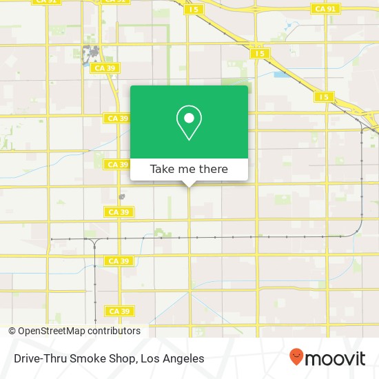 Drive-Thru Smoke Shop map