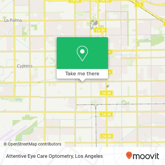 Attentive Eye Care Optometry map