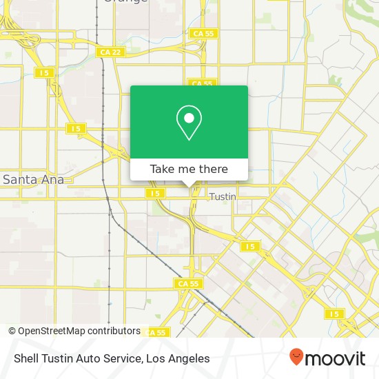 Shell Tustin Auto Service map