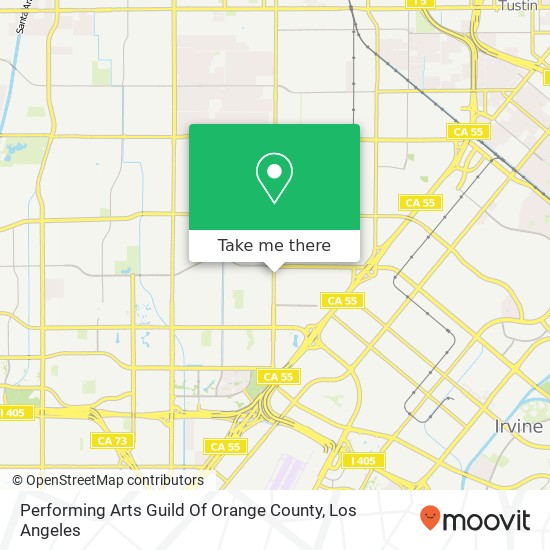 Mapa de Performing Arts Guild Of Orange County