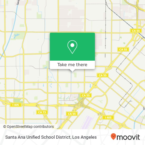 Mapa de Santa Ana Unified School District