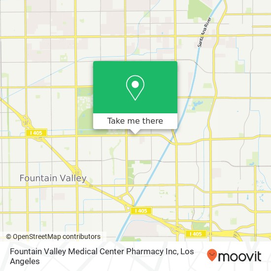 Mapa de Fountain Valley Medical Center Pharmacy Inc