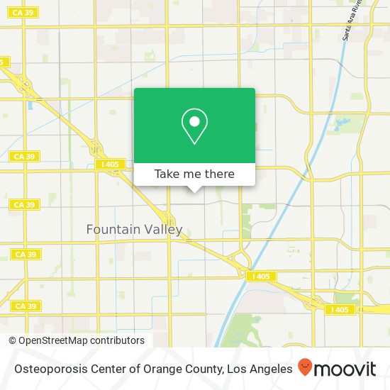 Osteoporosis Center of Orange County map