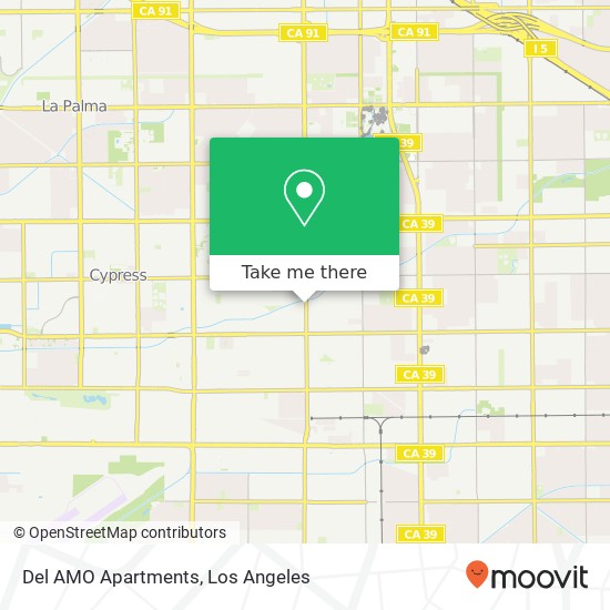 Del AMO Apartments map