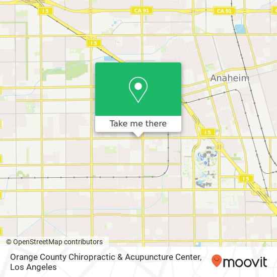 Orange County Chiropractic & Acupuncture Center map