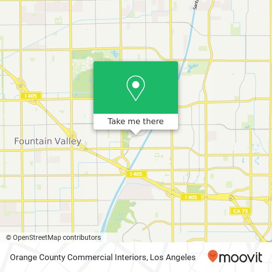 Orange County Commercial Interiors map