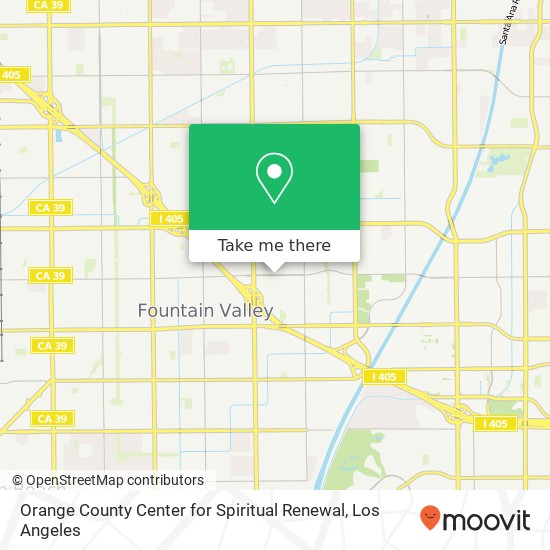 Orange County Center for Spiritual Renewal map