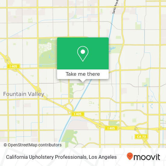 California Upholstery Professionals map