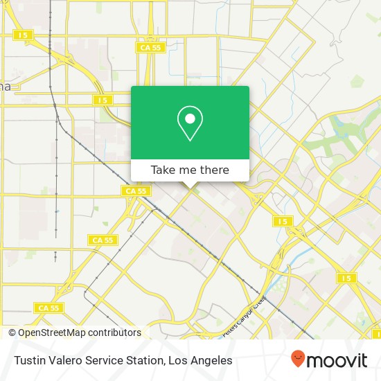 Tustin Valero Service Station map