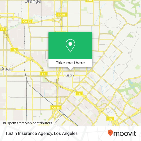 Mapa de Tustin Insurance Agency