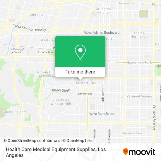 Mapa de Health Care Medical Equipment Supplies