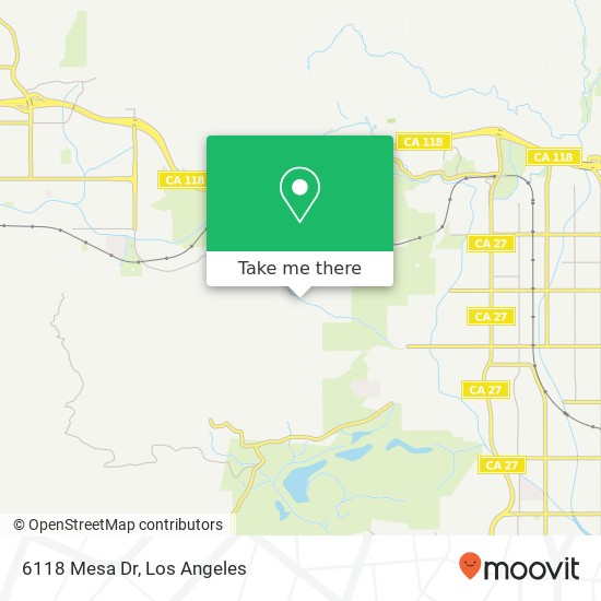 6118 Mesa Dr map