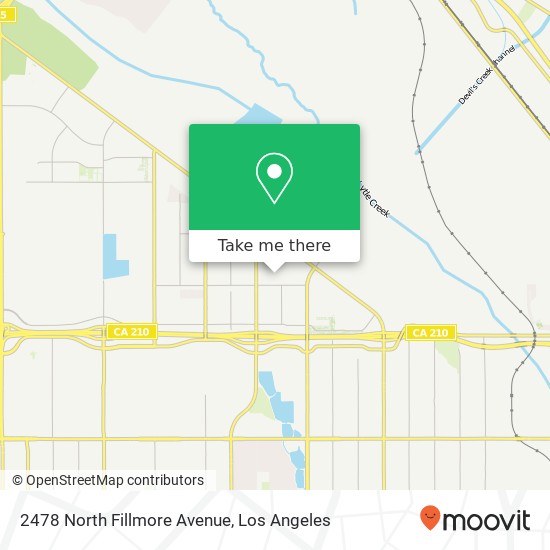 Mapa de 2478 North Fillmore Avenue