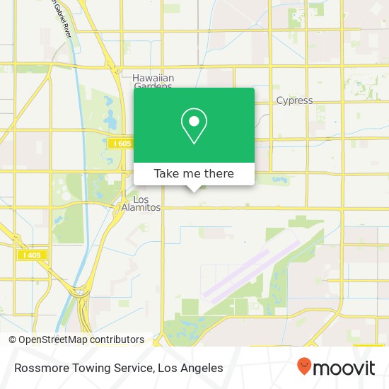 Rossmore Towing Service map