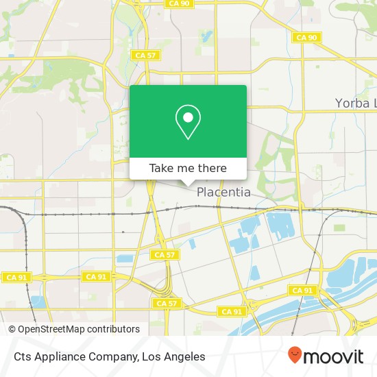 Cts Appliance Company map