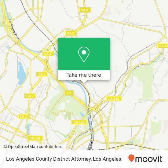 Mapa de Los Angeles County District Attorney