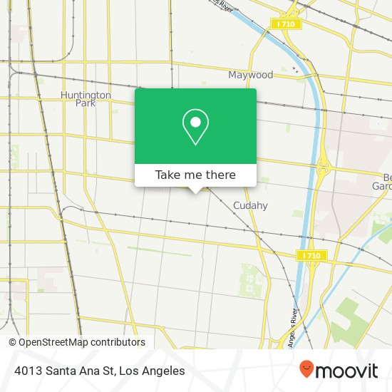 4013 Santa Ana St map