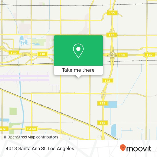 Mapa de 4013 Santa Ana St