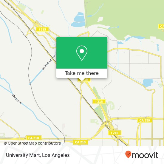 University Mart map