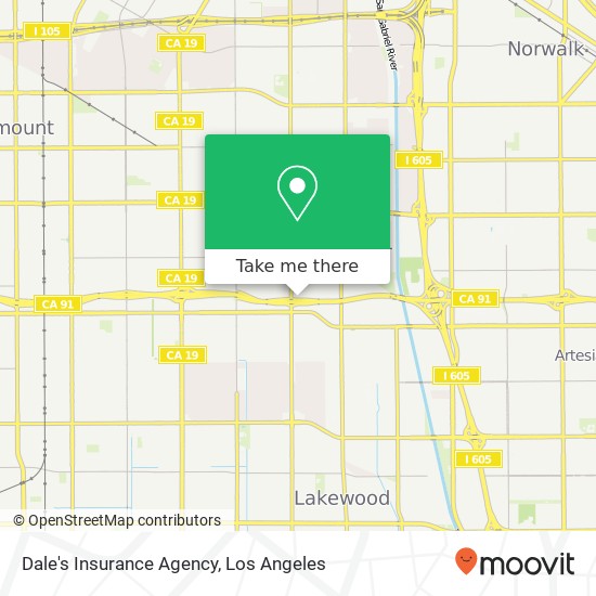 Mapa de Dale's Insurance Agency