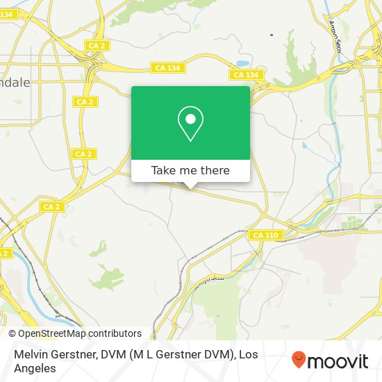 Melvin Gerstner, DVM (M L Gerstner DVM) map