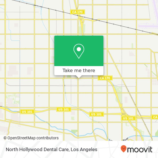 Mapa de North Hollywood Dental Care