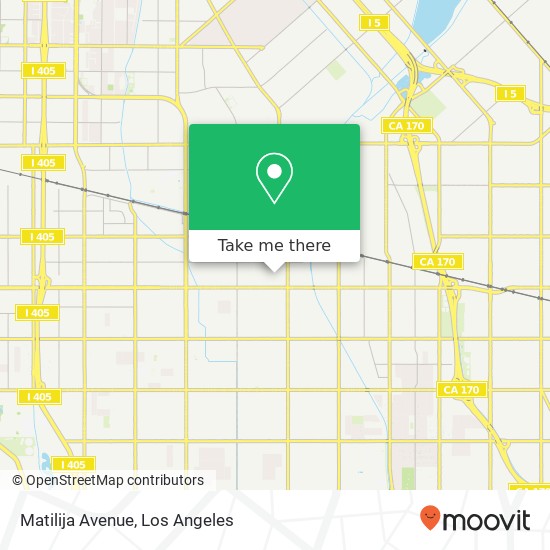 Matilija Avenue map