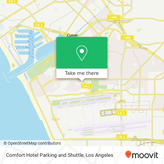Comfort Hotel Parking and Shuttle map