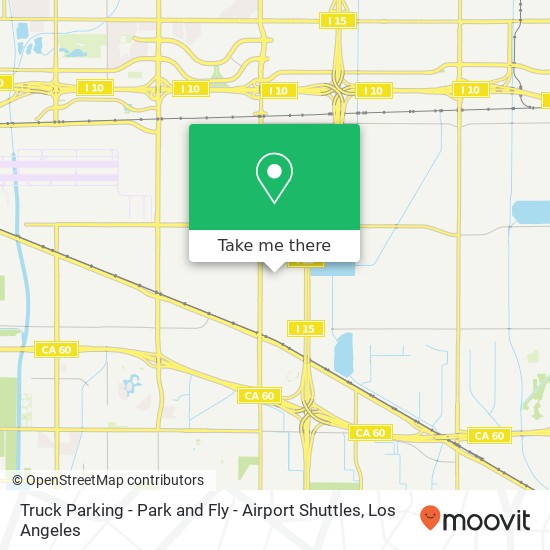 Mapa de Truck Parking - Park and Fly - Airport Shuttles