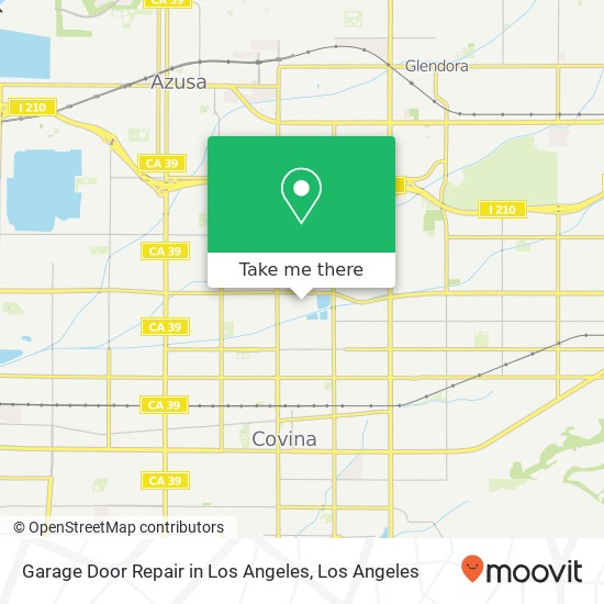 Mapa de Garage Door Repair in Los Angeles