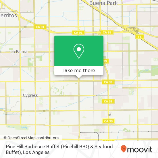 Pine Hill Barbecue Buffet (Pinehill BBQ & Seafood Buffet) map
