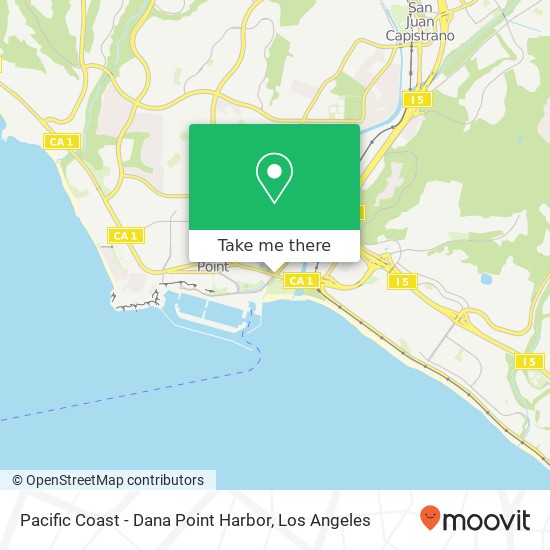 Mapa de Pacific Coast - Dana Point Harbor