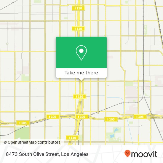 Mapa de 8473 South Olive Street