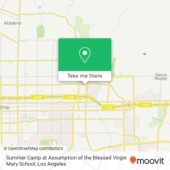 Summer Camp at Assumption of the Blessed Virgin Mary School map