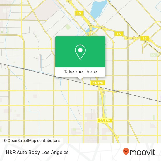 H&R Auto Body map