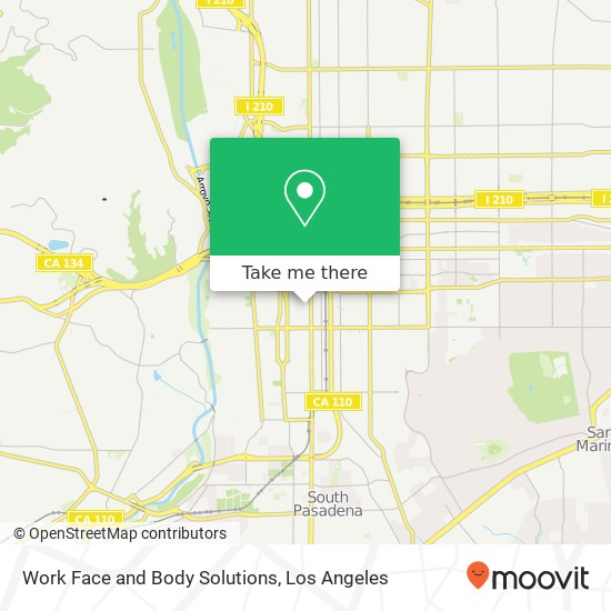 Work Face and Body Solutions map